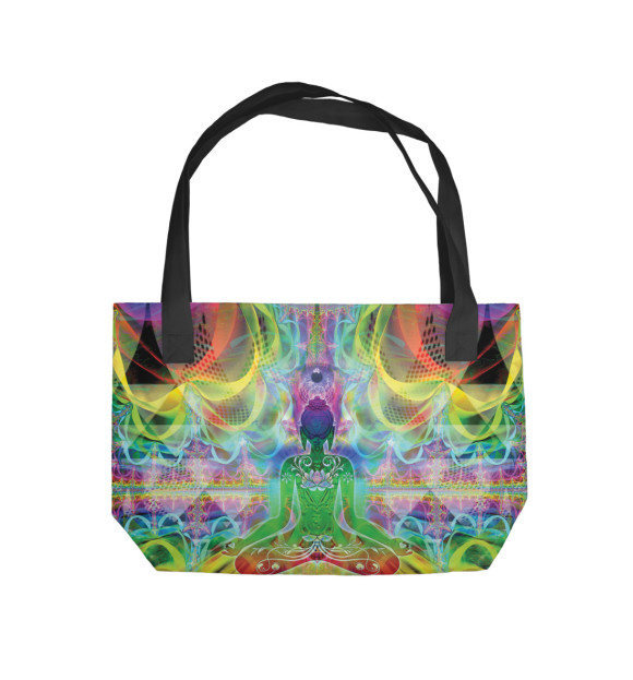 Пляжная сумка с изображением Buddha's Path цвета 
