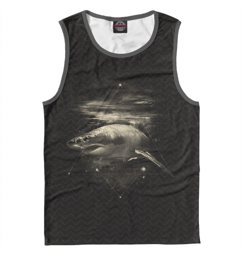 

Майки Print Bar, Белый, Cosmic Shark