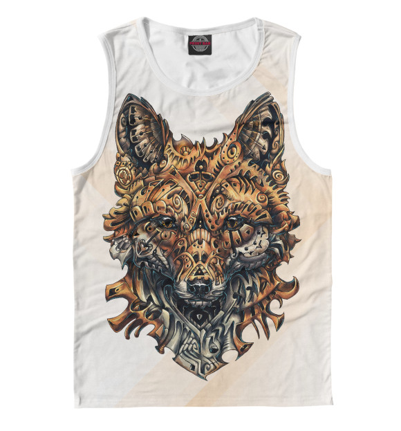 Майка для мальчика с изображением Лиса цвета Белый