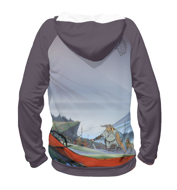 Женское худи с изображением The Banner Saga цвета Белый