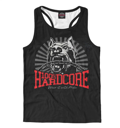 

Майки борцовки Print Bar, Белый, 100% Hardcore