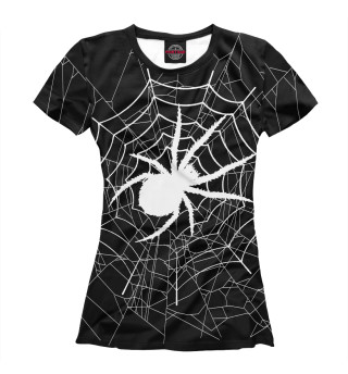 Женская футболка Паук в паутине