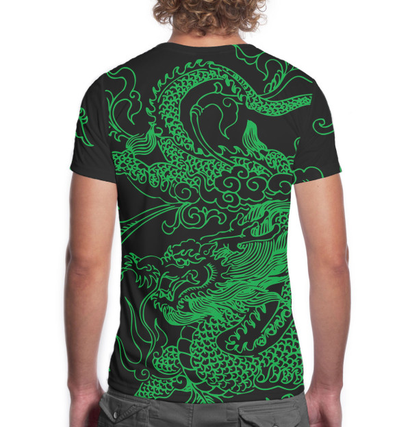 Мужская футболка с изображением Dragons цвета Белый