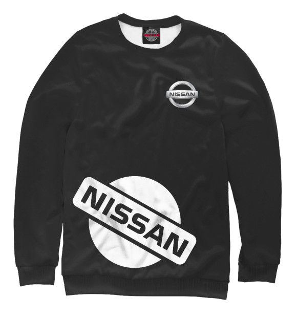Свитшот для девочек с изображением Nissan цвета Белый