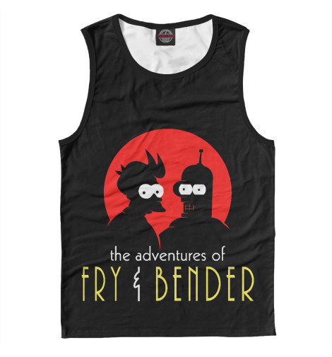 

Майки Print Bar, Белый, Fry & Bender