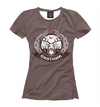 Женская футболка Охотник
