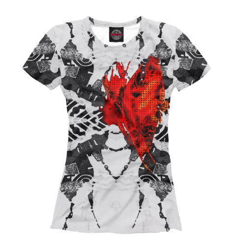 

Футболки Print Bar, Белый, My burning heart