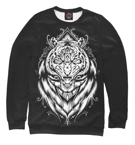 

Свитшоты Print Bar, Белый, Тигр