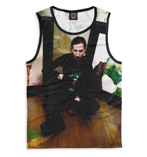 

Майки Print Bar, Белый, Mаrilyn Manson