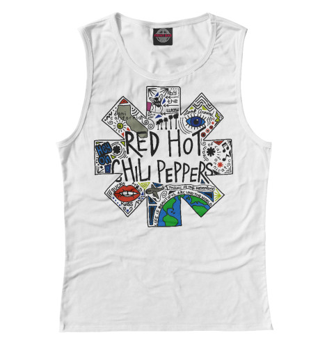 

Майки Print Bar, Белый, Red Hot Chili Peppers