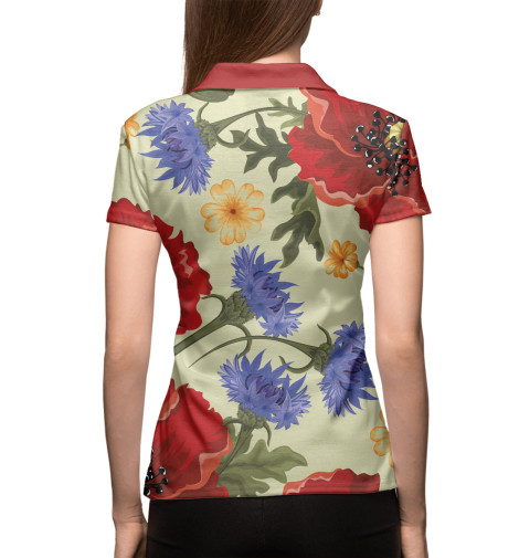 

Поло Print Bar, Белый, Summer Flower