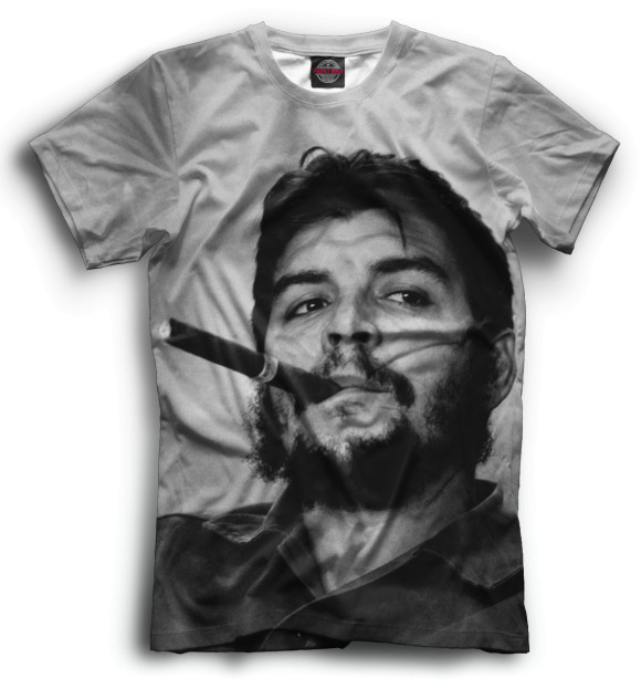Мужская футболка с изображением Че Гевара цвета Черный