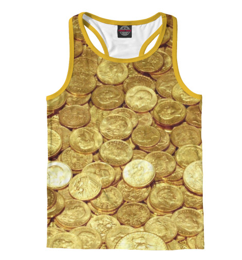 

Майки борцовки Print Bar, Белый, Золотые монеты