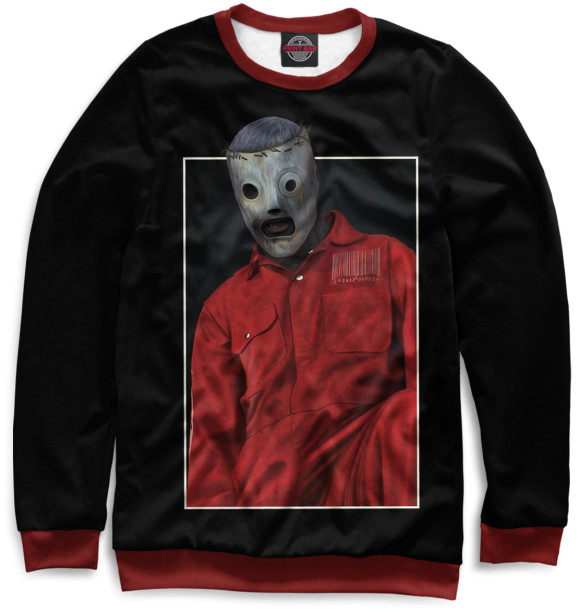 Женский свитшот с изображением Slipknot цвета Белый