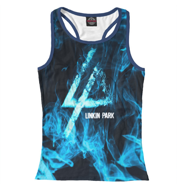 Женская майка-борцовка с изображением Linkin Park цвета Белый