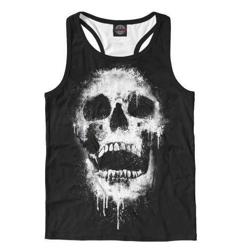 

Майки борцовки Print Bar, Белый, Evil Skull
