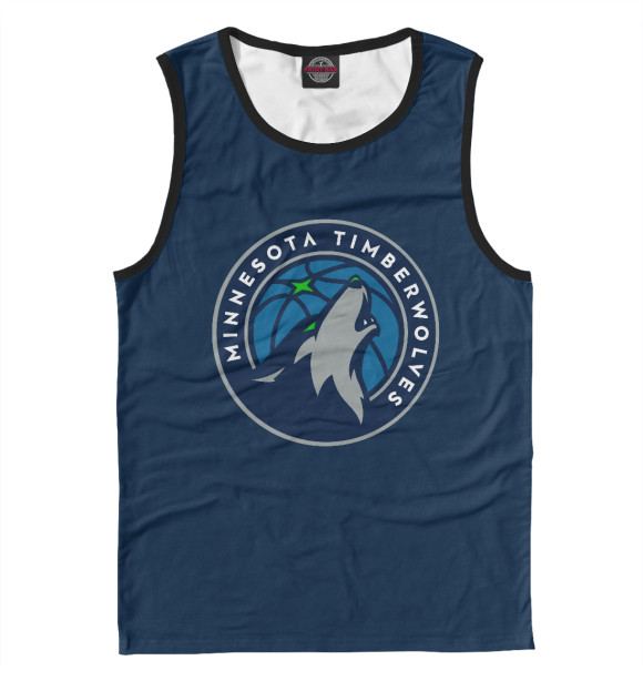 Мужская майка с изображением Minnesota Timberwolves цвета Белый
