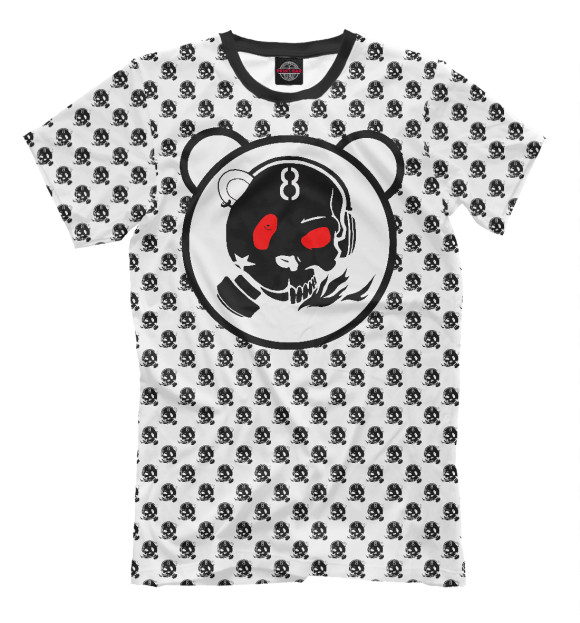 Мужская футболка с изображением Jolly Roger цвета Молочно-белый