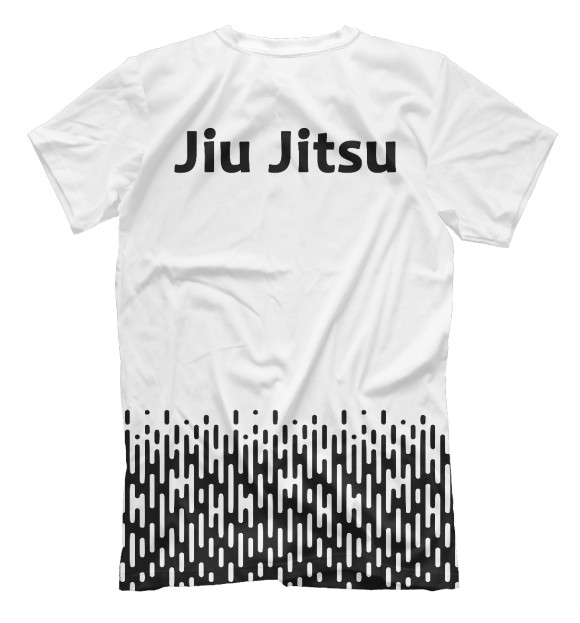 Мужская футболка с изображением Джиу-Джитсу цвета Белый