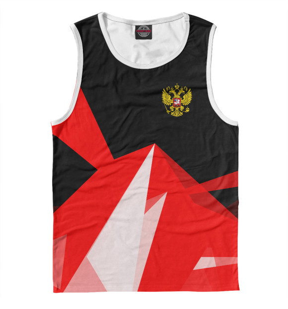 Майка для мальчика с изображением Россия цвета Белый