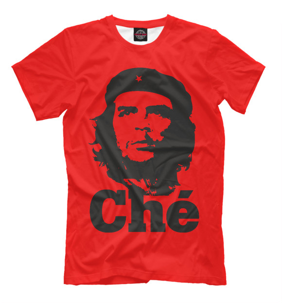 Футболка для мальчиков с изображением Че Гевара - Che цвета Темно-розовый