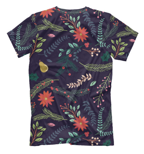 Футболки Print Bar, Черный, Winter Pattern