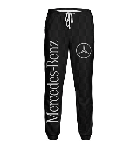 Мужские спортивные штаны с изображением Mercedes цвета Белый