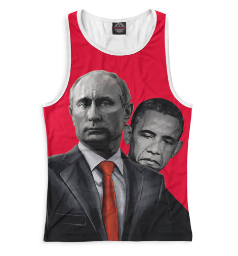 

Майки борцовки Print Bar, Белый, Путин
