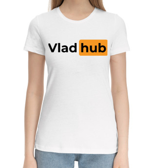 Хлопковая футболка для девочек Vlad + Hub