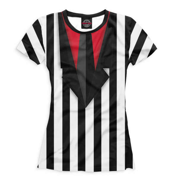 Футболка для девочек с изображением Битлджус цвета Белый