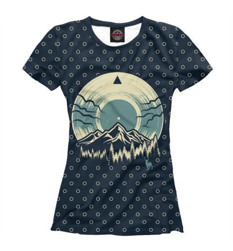 

Футболки Print Bar, Белый, Музыка гор