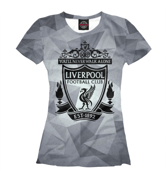 Футболка для девочек с изображением Liverpool sport цвета Белый