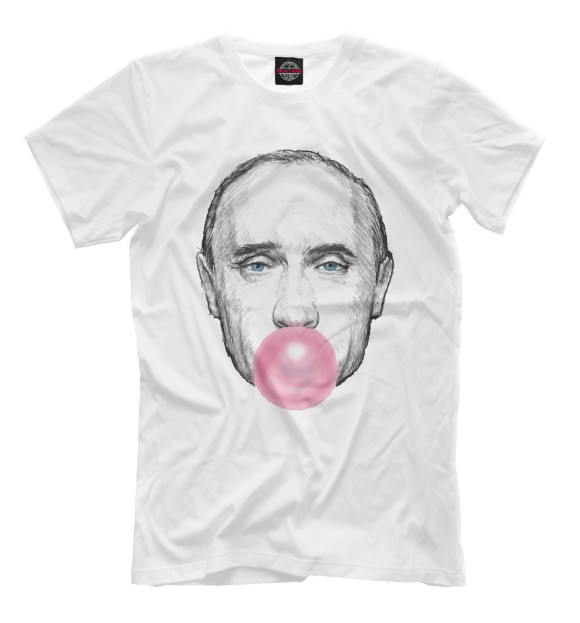 Футболка для мальчиков с изображением Putin bubble цвета Белый