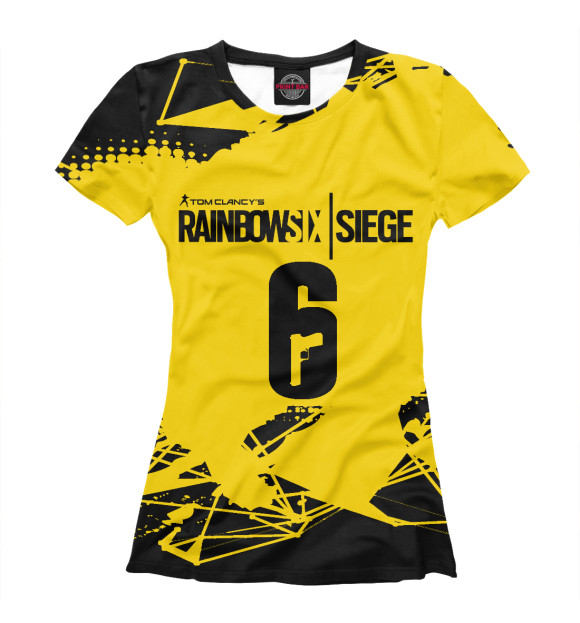 Женская футболка с изображением Rainbow Six Siege цвета Белый