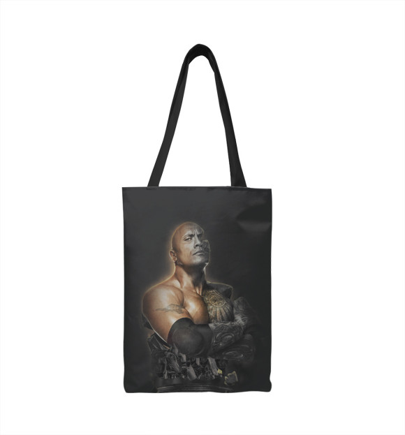 Сумка-шоппер с изображением The Rock цвета 