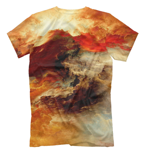 Мужская футболка с изображением Буря цвета Белый