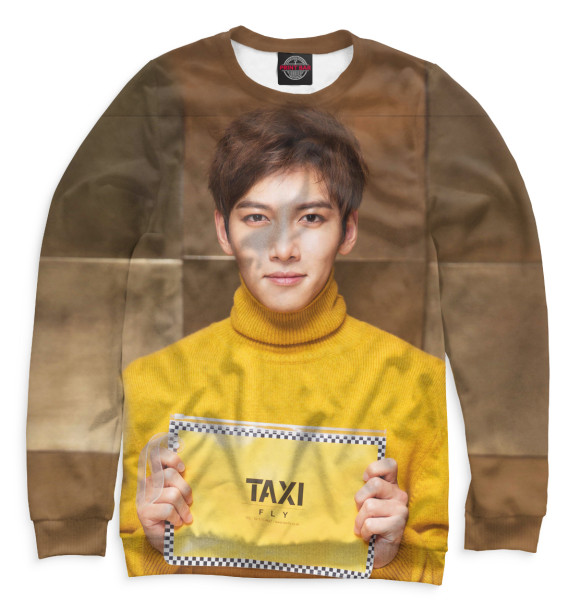 Мужской свитшот с изображением Дорама цвета Белый