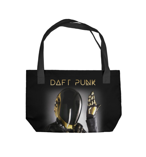 Пляжная сумка с изображением Daft Punk цвета 