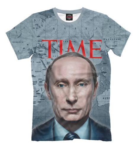 

Футболки Print Bar, Серый, Путин