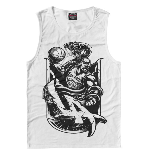 Мужская майка с изображением NBA цвета Белый