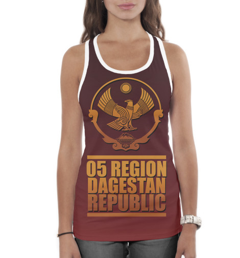 

Майки борцовки Print Bar, Белый, Дагестан