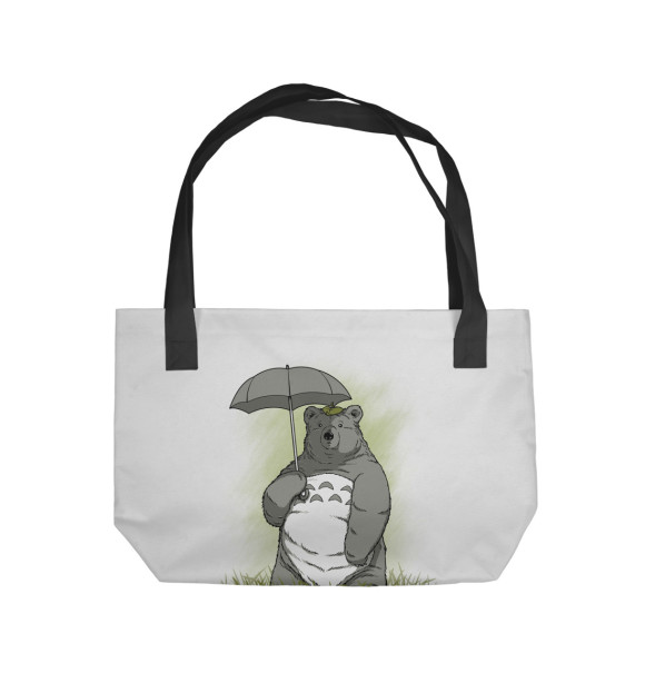 Пляжная сумка с изображением Bear Totoro цвета 