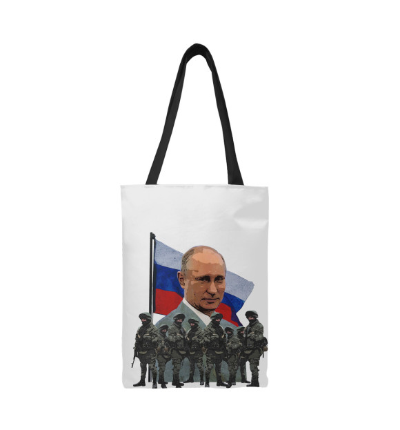 Сумка-шоппер с изображением Вежливые люди цвета 