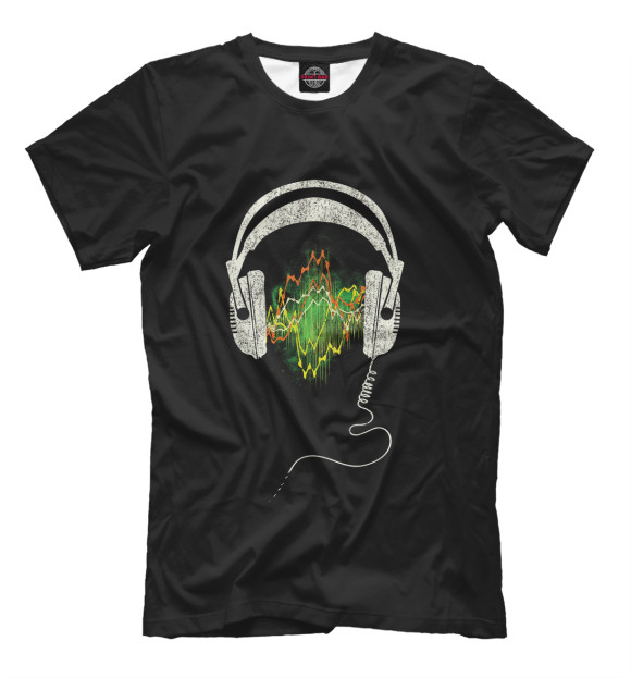 Мужская футболка с изображением Soundwave цвета Черный