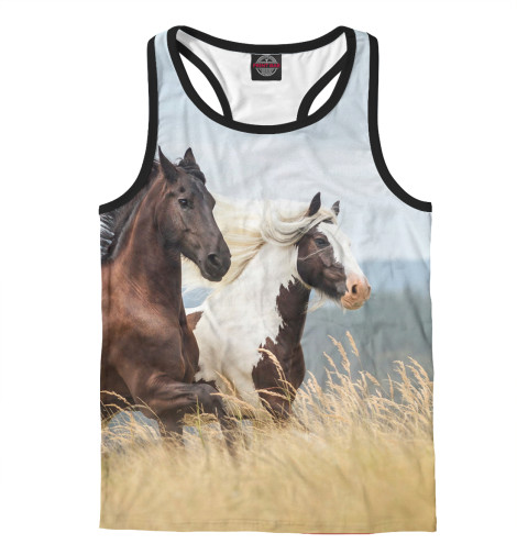 

Майки борцовки Print Bar, Белый, Лошади