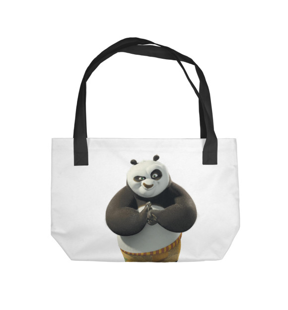 Пляжная сумка с изображением Panda цвета 