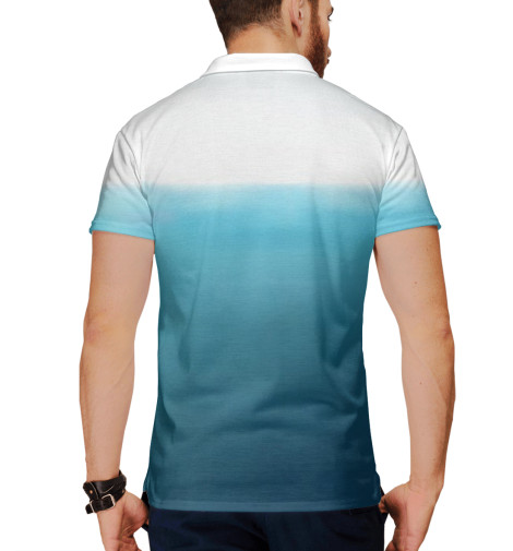 

Поло Print Bar, Белый, Акула