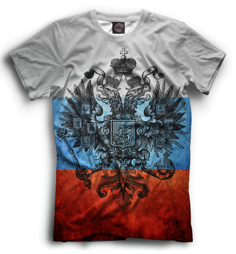 

Футболки Print Bar, Черный, Триколор и герб