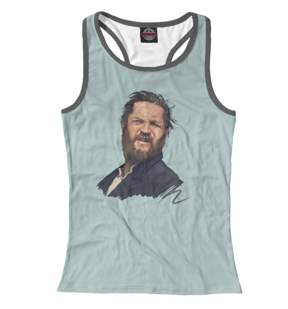 Женская майка-борцовка с изображением Алфи Соломонс (Том Харди) цвета Белый