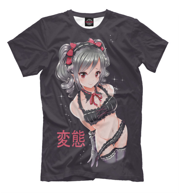 Футболка для мальчиков с изображением Hentai цвета Белый